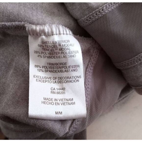 MPG GRAY DRESS W/BUILT IN SPORTS BRA SZ.M EUC. - Picture 7 of 8